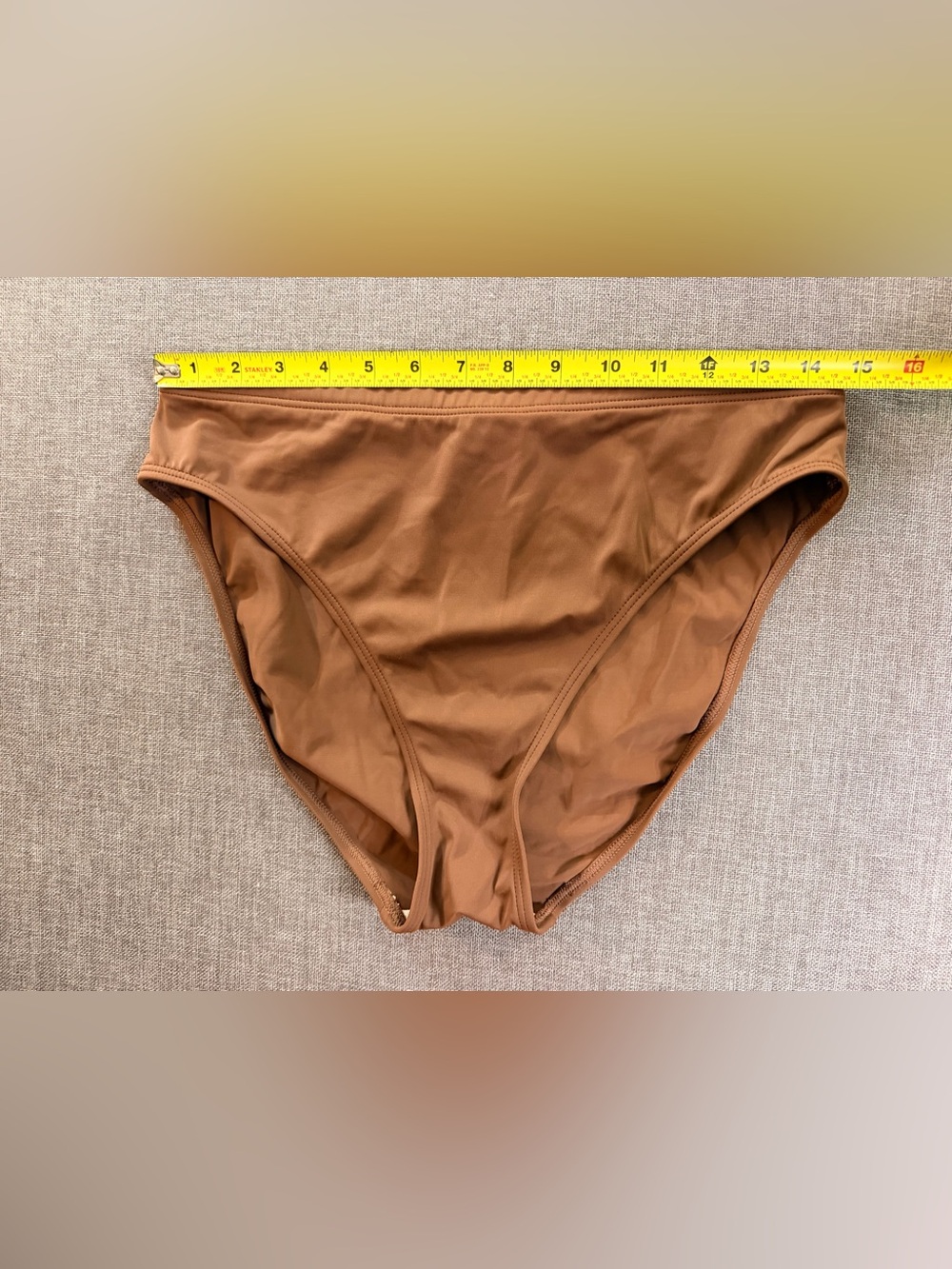 High-Waist Bikini Bottoms — Red and Brown set of 2 High Rise - Picture 5 of 11